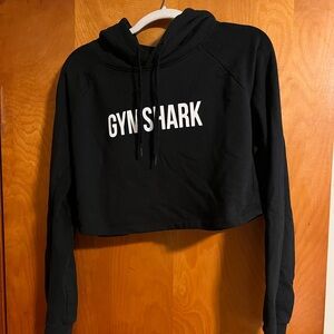Gymshark Women's Cropped Black Hoodie